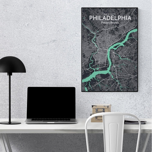 Load image into Gallery viewer, Philadelphia City Map Poster
