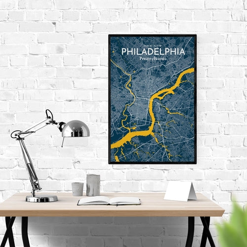 Load image into Gallery viewer, Philadelphia City Map Poster
