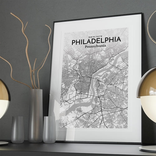 Philadelphia City Map Poster