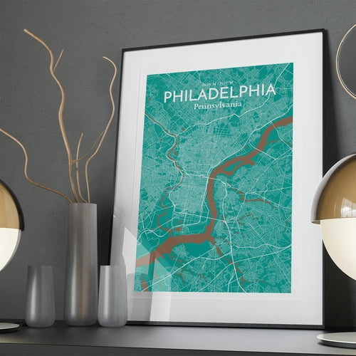 Load image into Gallery viewer, Philadelphia City Map Poster
