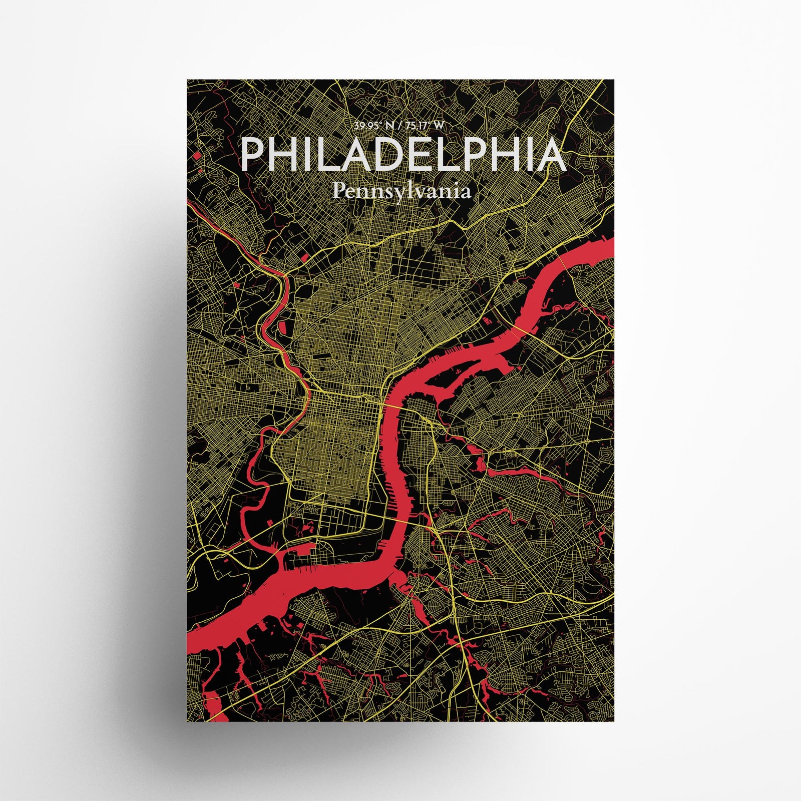 Philadelphia City Map Poster