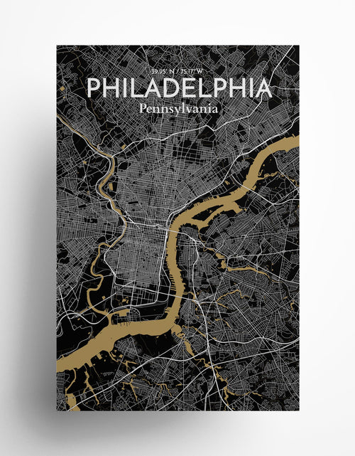 Load image into Gallery viewer, Philadelphia City Map Poster
