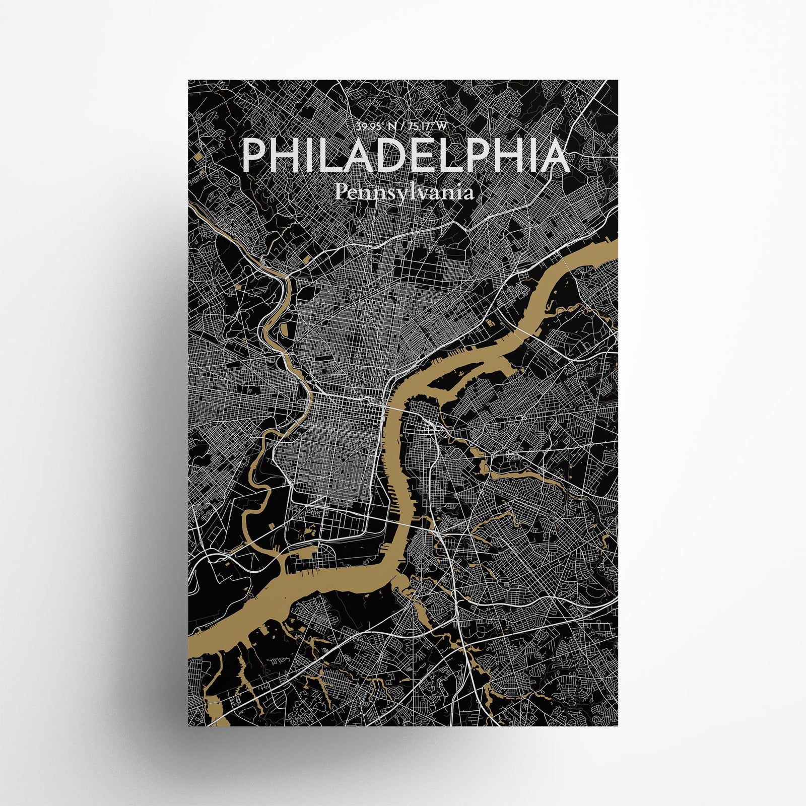 Philadelphia City Map Poster