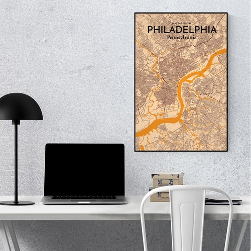 Load image into Gallery viewer, Philadelphia City Map Poster
