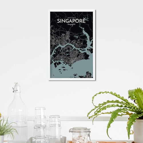 Singapore City Map Poster