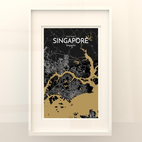 Singapore City Map Poster