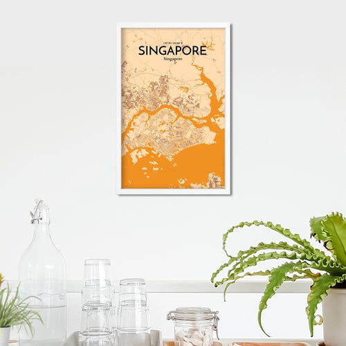 Singapore City Map Poster