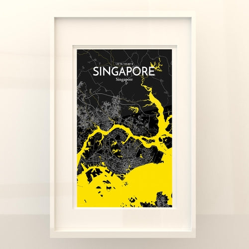 Singapore City Map Poster