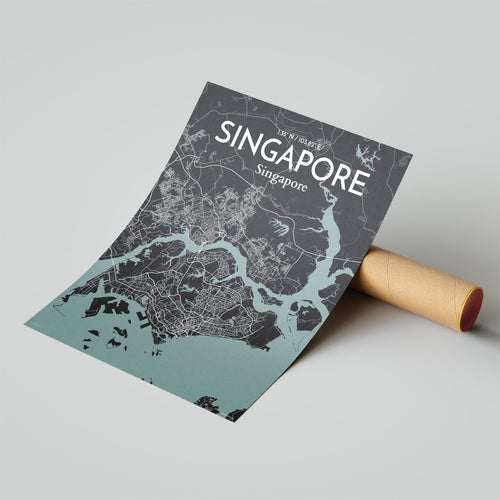 Singapore City Map Poster