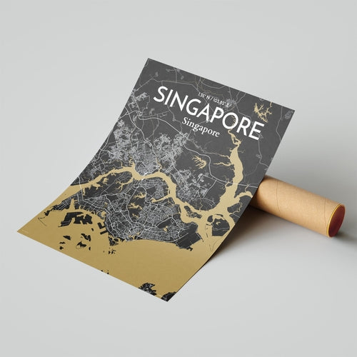 Load image into Gallery viewer, Singapore City Map Poster
