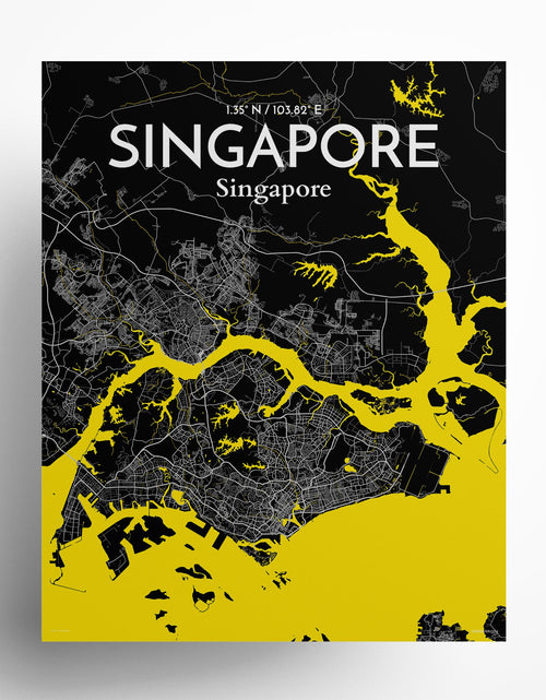 Load image into Gallery viewer, Singapore City Map Poster
