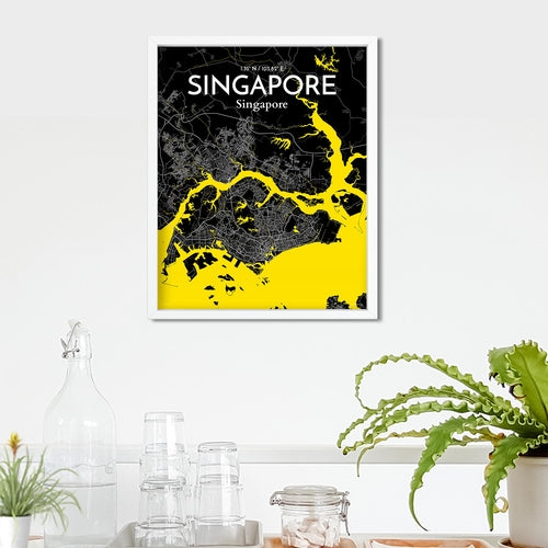 Singapore City Map Poster