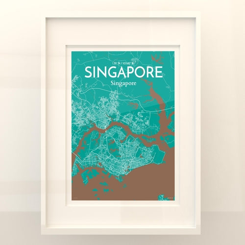 Singapore City Map Poster