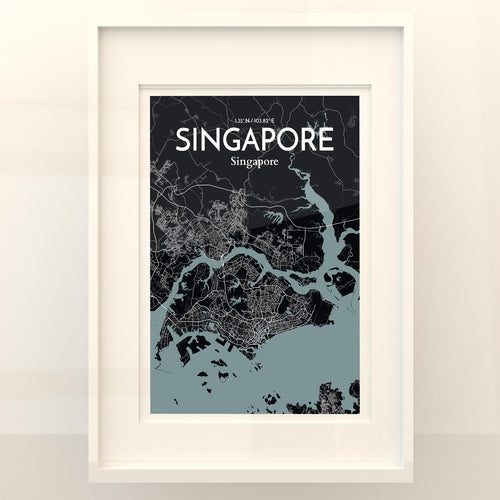 Singapore City Map Poster