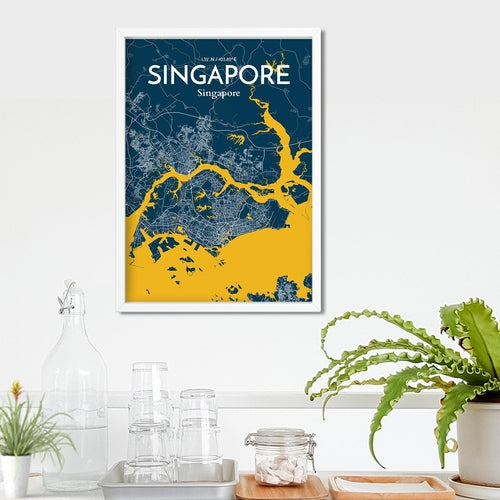 Load image into Gallery viewer, Singapore City Map Poster
