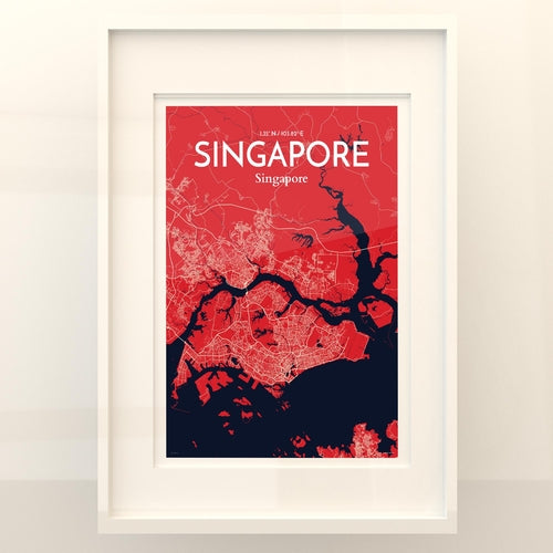 Singapore City Map Poster