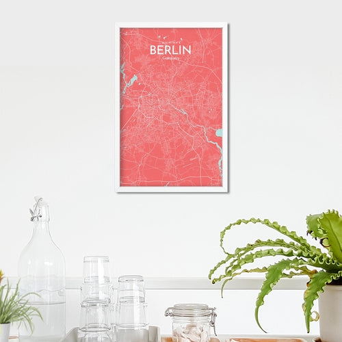 Load image into Gallery viewer, Berlin City Map Poster
