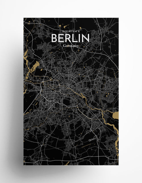 Load image into Gallery viewer, Berlin City Map Poster
