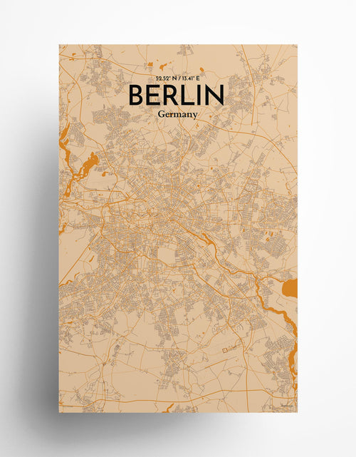 Load image into Gallery viewer, Berlin City Map Poster
