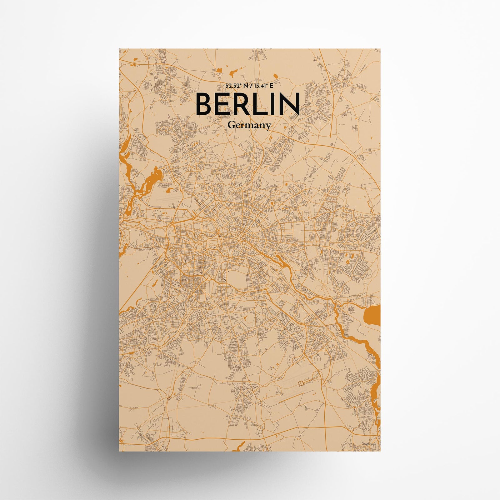 Berlin City Map Poster