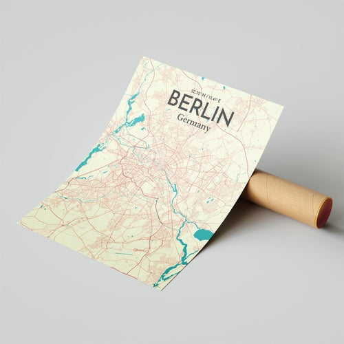 Load image into Gallery viewer, Berlin City Map Poster
