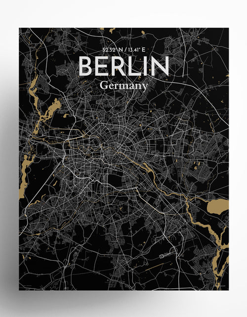 Load image into Gallery viewer, Berlin City Map Poster
