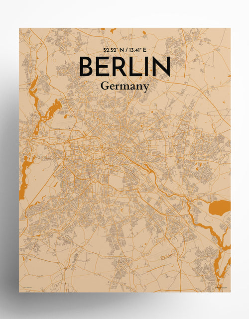 Load image into Gallery viewer, Berlin City Map Poster
