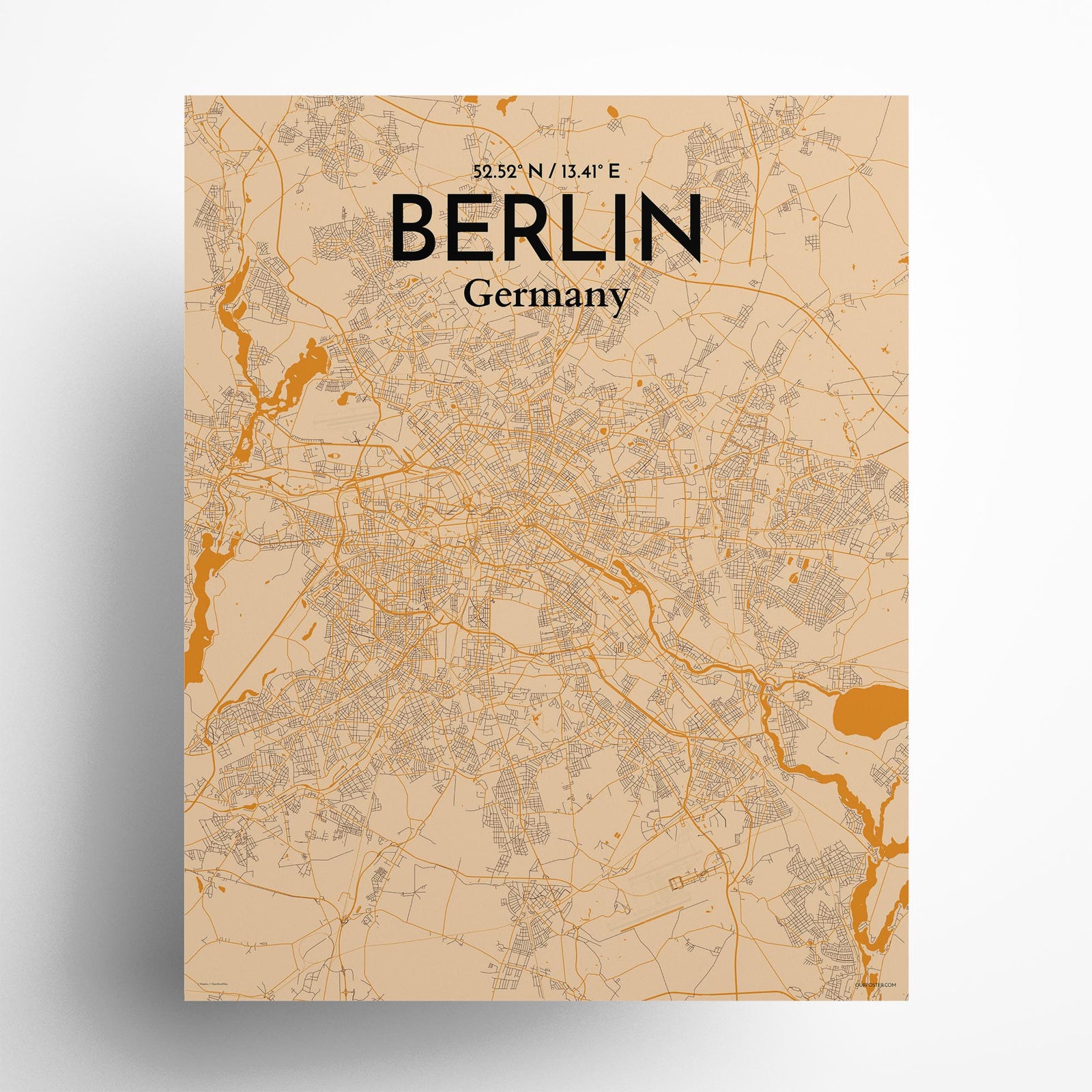 Berlin City Map Poster