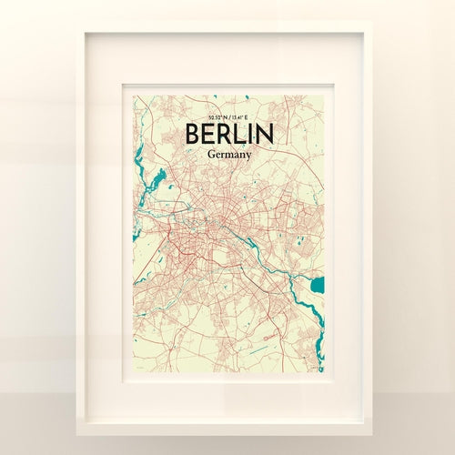 Load image into Gallery viewer, Berlin City Map Poster
