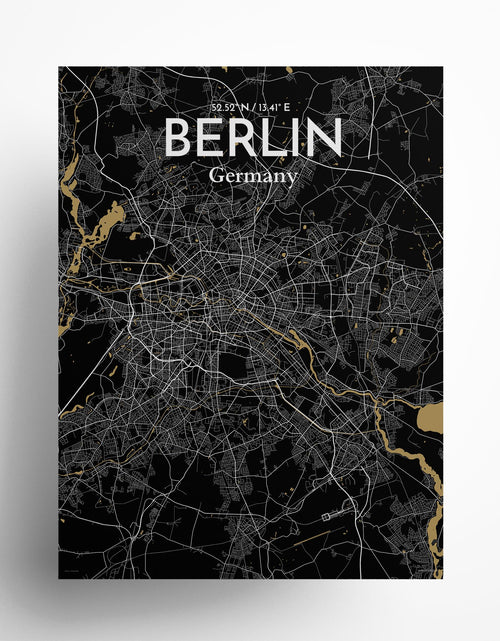 Load image into Gallery viewer, Berlin City Map Poster
