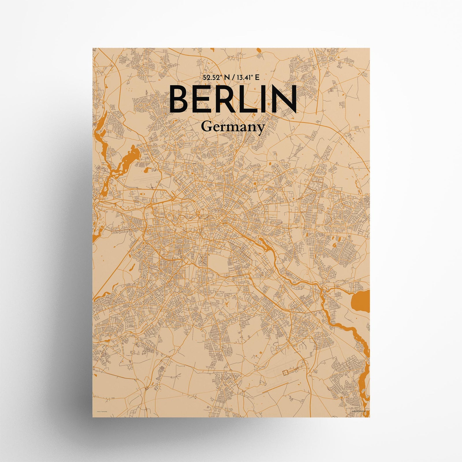 Berlin City Map Poster