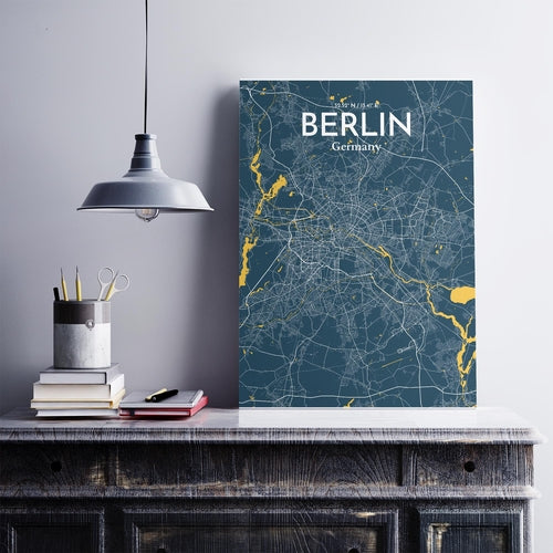 Load image into Gallery viewer, Berlin City Map Poster
