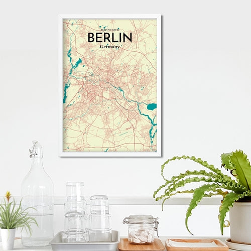 Load image into Gallery viewer, Berlin City Map Poster
