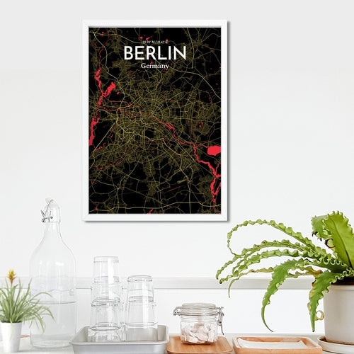 Load image into Gallery viewer, Berlin City Map Poster
