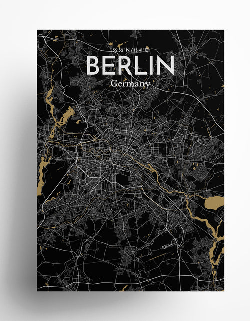 Load image into Gallery viewer, Berlin City Map Poster
