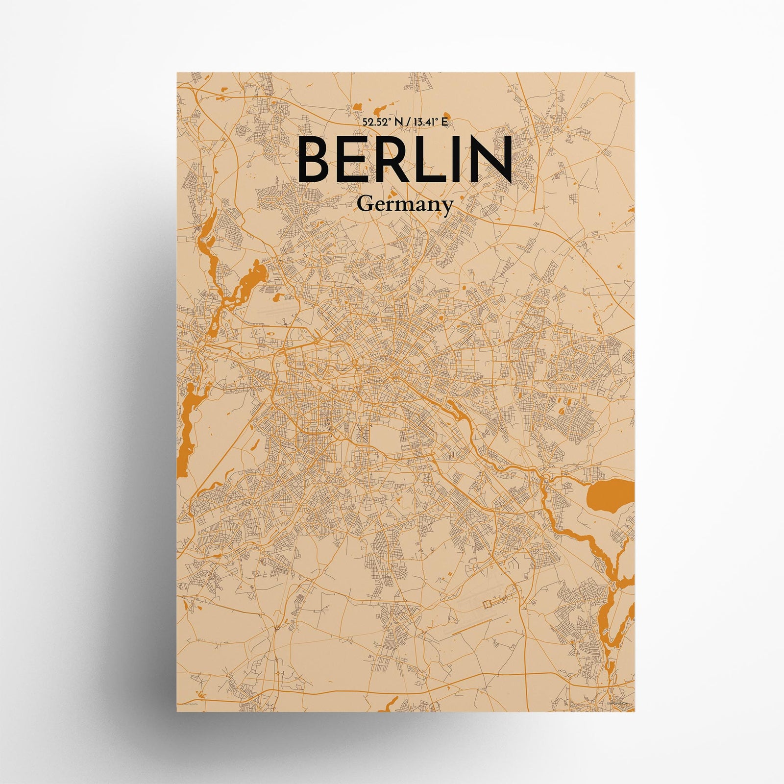 Berlin City Map Poster