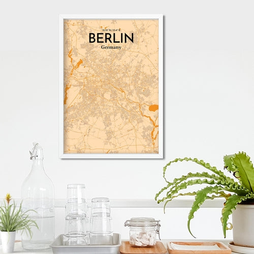 Load image into Gallery viewer, Berlin City Map Poster
