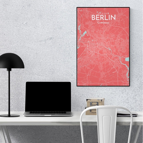 Load image into Gallery viewer, Berlin City Map Poster
