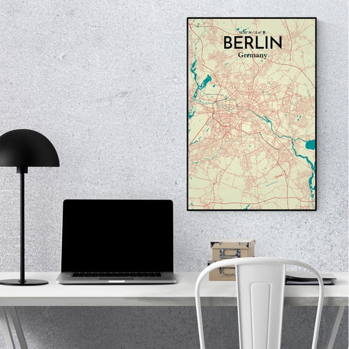 Load image into Gallery viewer, Berlin City Map Poster
