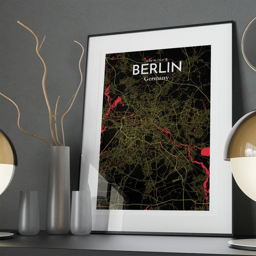 Load image into Gallery viewer, Berlin City Map Poster
