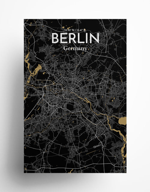 Load image into Gallery viewer, Berlin City Map Poster
