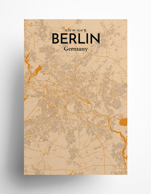 Load image into Gallery viewer, Berlin City Map Poster
