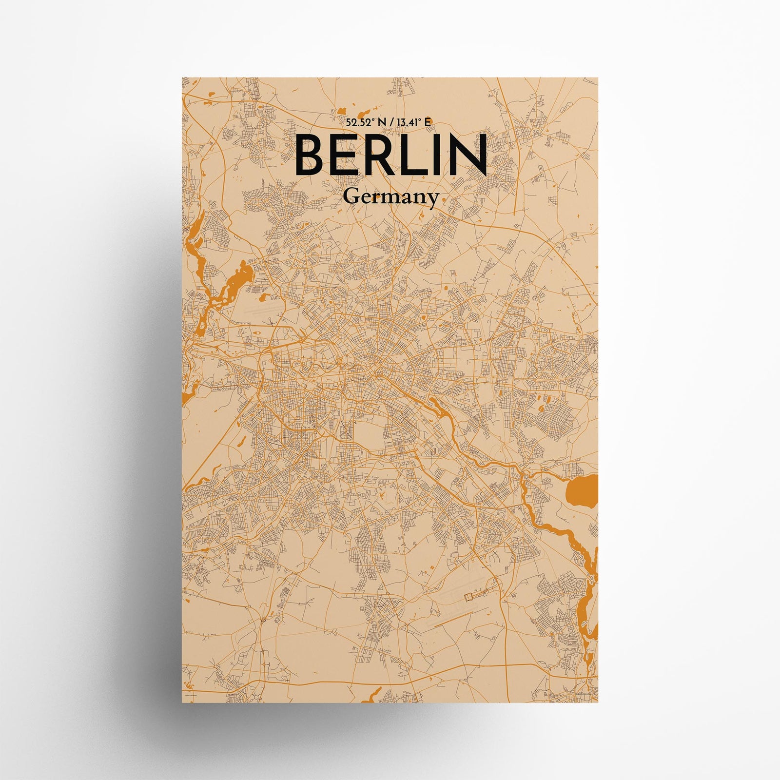 Berlin City Map Poster