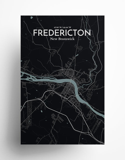 Load image into Gallery viewer, Fredericton City Map Poster
