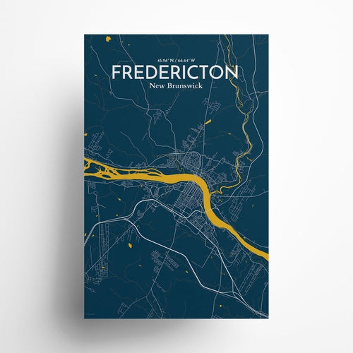 Load image into Gallery viewer, Fredericton City Map Poster
