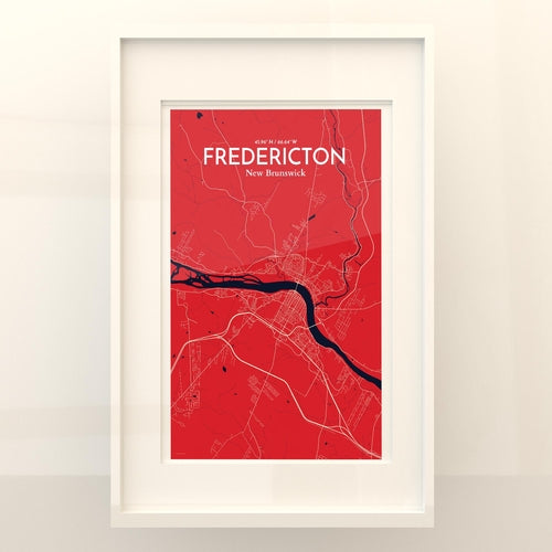 Fredericton City Map Poster