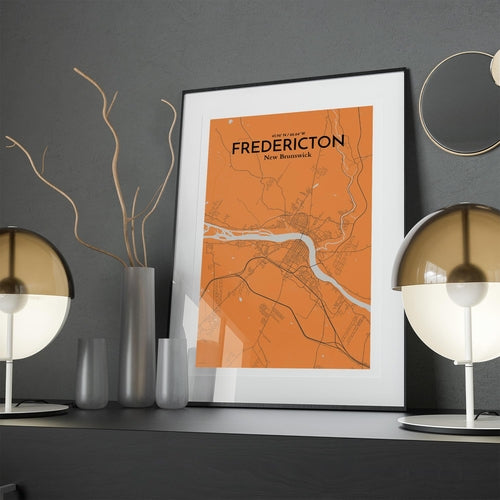 Fredericton City Map Poster