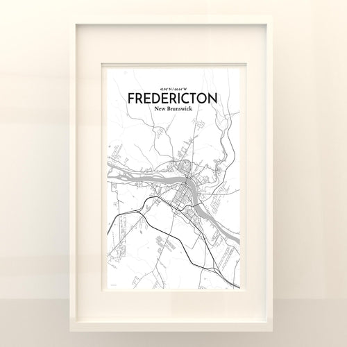 Fredericton City Map Poster