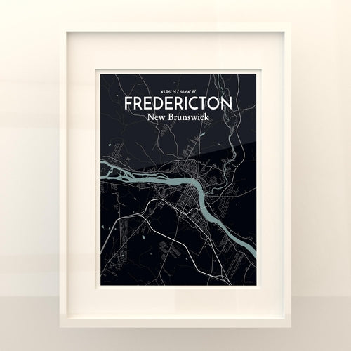 Fredericton City Map Poster