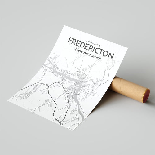 Fredericton City Map Poster